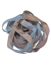 Image 3 of 1PC. PINWHEELS 42" Hand Dyed Finished Edge Silk Wrist Wrap Bracelet/Jewelry/Craft Ribbons