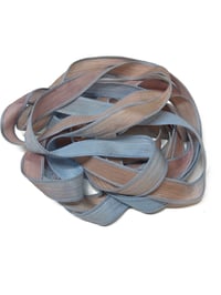 Image 4 of 1PC. PINWHEELS 42" Hand Dyed Finished Edge Silk Wrist Wrap Bracelet/Jewelry/Craft Ribbons