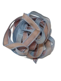 Image 5 of 1PC. PINWHEELS 42" Hand Dyed Finished Edge Silk Wrist Wrap Bracelet/Jewelry/Craft Ribbons