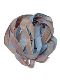 Image 8 of 1PC. PINWHEELS 42" Hand Dyed Finished Edge Silk Wrist Wrap Bracelet/Jewelry/Craft Ribbons