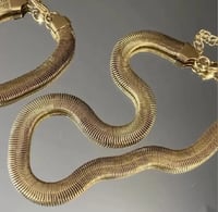 Image 1 of Herringbone Necklace | Gold