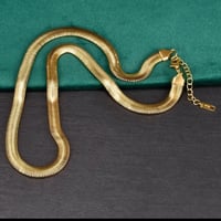 Image 2 of Herringbone Necklace | Gold