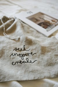Image 1 of seek inspire create bread bag