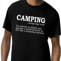 Image 2 of Camping Definition Funny Shirt