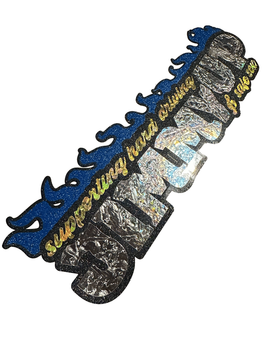 Image of Slogan Logo Blue Flame (50pcs/48hrs)
