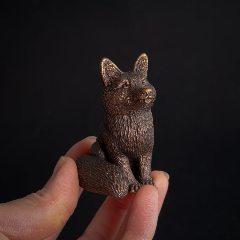Fox resin figure Image 5