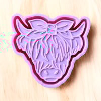 Cow With Bow Freshie Mold