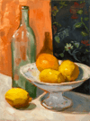 Bottle with Lemons