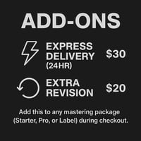 Additional Add-On Options: Express Delivery OR Extra Revision