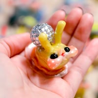 Image 1 of Disco Snail Beastie (Yellow/Orange)