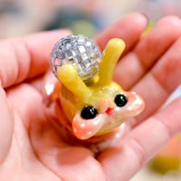 Image 4 of Disco Snail Beastie (Yellow/Orange)