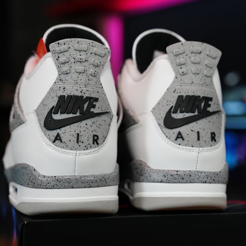 Image of Air Jordan 4 "White Cement" 2025 (11,11.5,12,13)