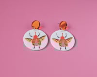 Image 2 of Orange Beetle | Dangles -SKU 227