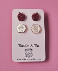 Image 2 of Teacher Studs | Twin Pack 