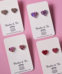 Image 2 of Heart | Studs 