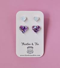 Image 4 of Heart | Studs 