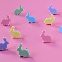 Image 1 of Sitting Pastel Rabbit Studs