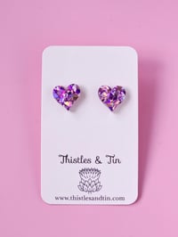 Image 7 of Heart | Studs 