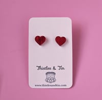 Image 10 of Heart | Studs 