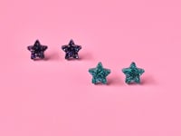Image 2 of Glitter Star Studs 