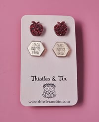 Image 2 of Teacher Studs | Twin Pack 