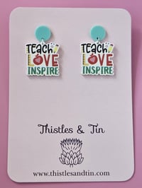 Image 3 of Teacher Inspired Earrings | Dangles