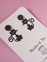 Image 1 of Black Cat Dangles 