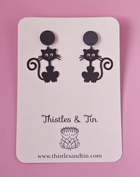 Image 2 of Black Cat Dangles 