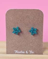 Image 8 of Glitter Star Studs 