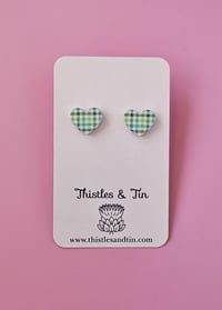 Image 6 of Hearts and Bows Wooden Studs