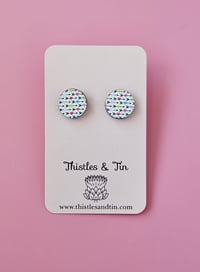 Image 8 of Hearts and Bows Wooden Studs
