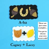 Image 9 of Make Your Own Secret Code Necklace or Brooch