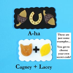 Image of Make Your Own Secret Code Necklace or Brooch