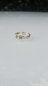 Image 4 of Rocky Ring with Green Cubic Zirconia