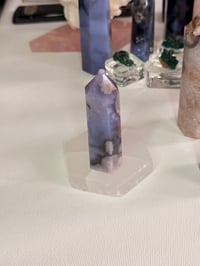 Image 2 of Sakura agate or Blue Flower Agate Tower 