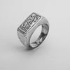 LOST AMIGO TIGRE CIEGO SIGNET RING