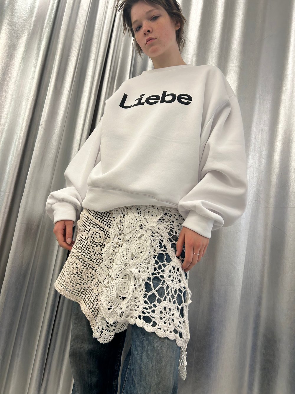 White Liebe sweatshirt Pullover 