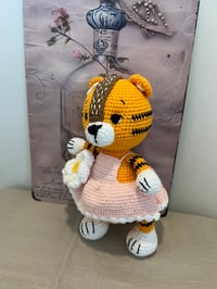 Image 2 of Handmade Crochet Tiger Girl Doll