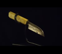 Image 1 of 75 Utility knife san-mai wrought iron