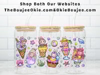 Labubu Ice Cream Uv Dtf Cup Wrap W0847