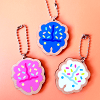 Image 2 of Beetle Cookie Wooden Keychains
