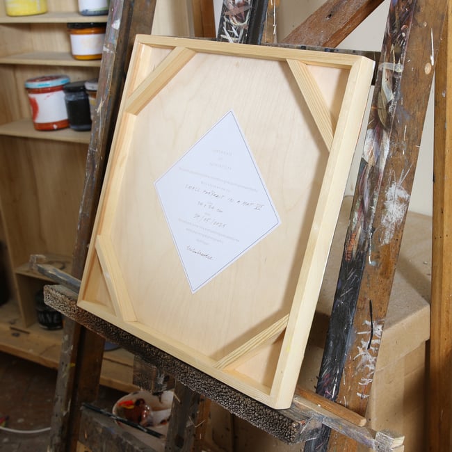 Small portrait in a hat VI