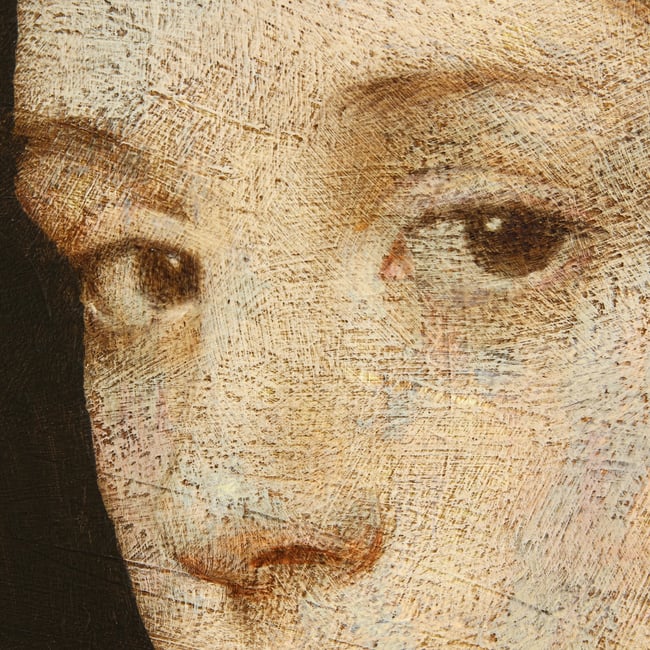 Small portrait in a hat VI