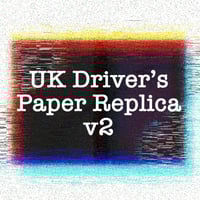 UK Driver's Paper Replica v2