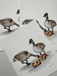 Image 2 of Detroit Geese Print