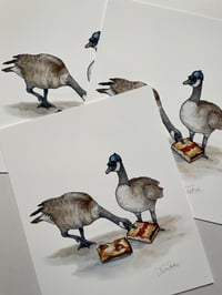 Image 3 of Detroit Geese Print
