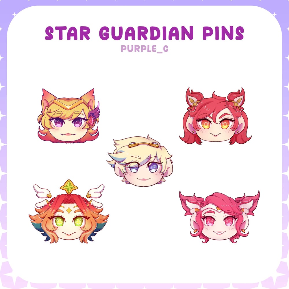 Image of STAR GUARDIAN ACRYLIC PINS