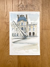 Image 2 of Musée du Louvre, Paris - Original Watercolor