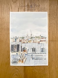 Image 2 of Basilique du Sacré-Cœur, Paris - Original Watercolor