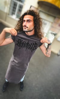 Image 1 of Long "STONEWASH" dress